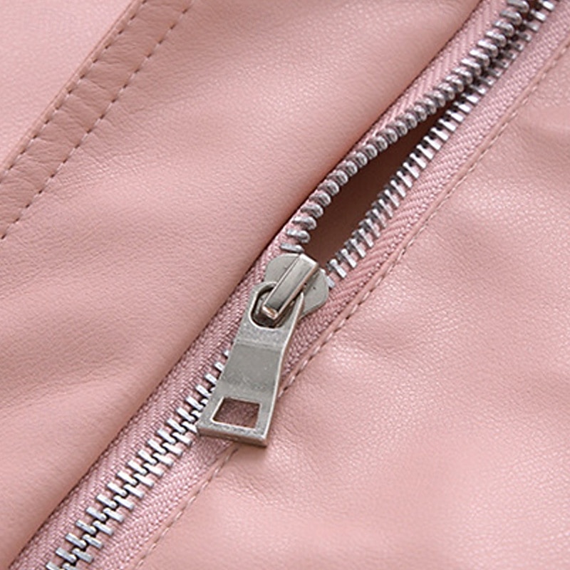 Gyerekek Lány Fekete bőrdzseki Jakna Tömör szín Divat Cipzár Zseb Szabadtéri Kabát Felsőruházat 4-12 év Ősz Fekete Arcpír rózsaszín 2025 - $38.99 –P10