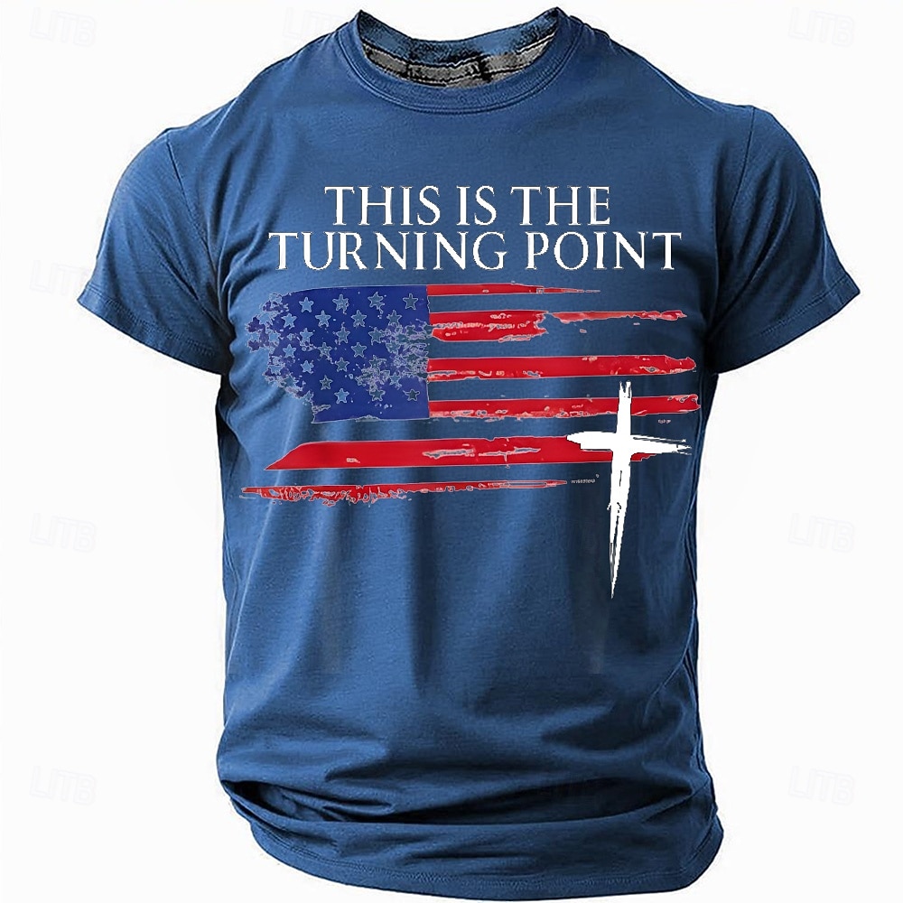 Bible 4th of July 2026 250th Memorial Day Patriotic Patriot Graphic American Flag Short Sleeve T-Shirt 2026 - $21.99 –P3