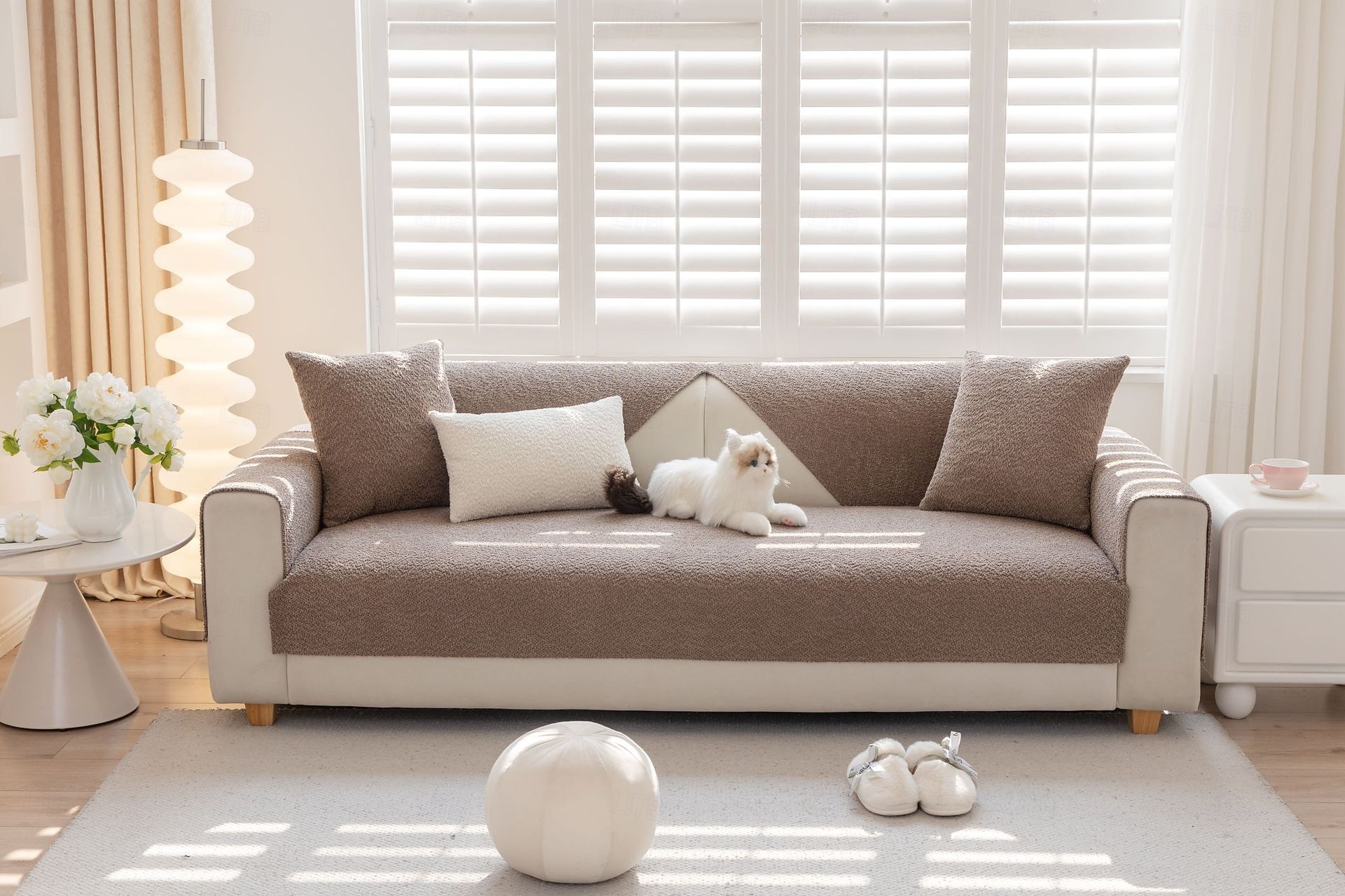 Funda de sofá para sofás en forma de L de 1, 2 o 3 plazas, apta para mascotas, acolchada, antideslizante, lavable, suave y duradera para sala de estar. 2026 - $53.99 –P9