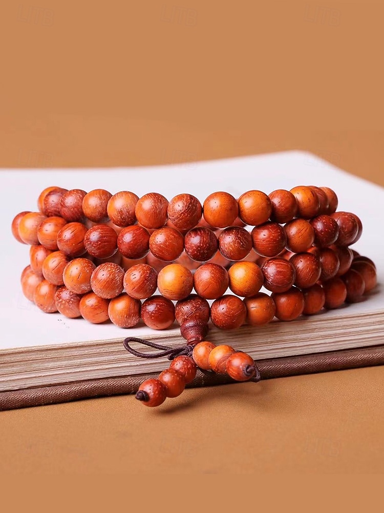 Bracelet de perles en bois multicouche pour homme, bracelet de prière mala vintage, bijoux fantaisie multicolores, cadeau de Noël unique pour un usage quotidien et les fêtes de 2026 ? $9.99 –P6
