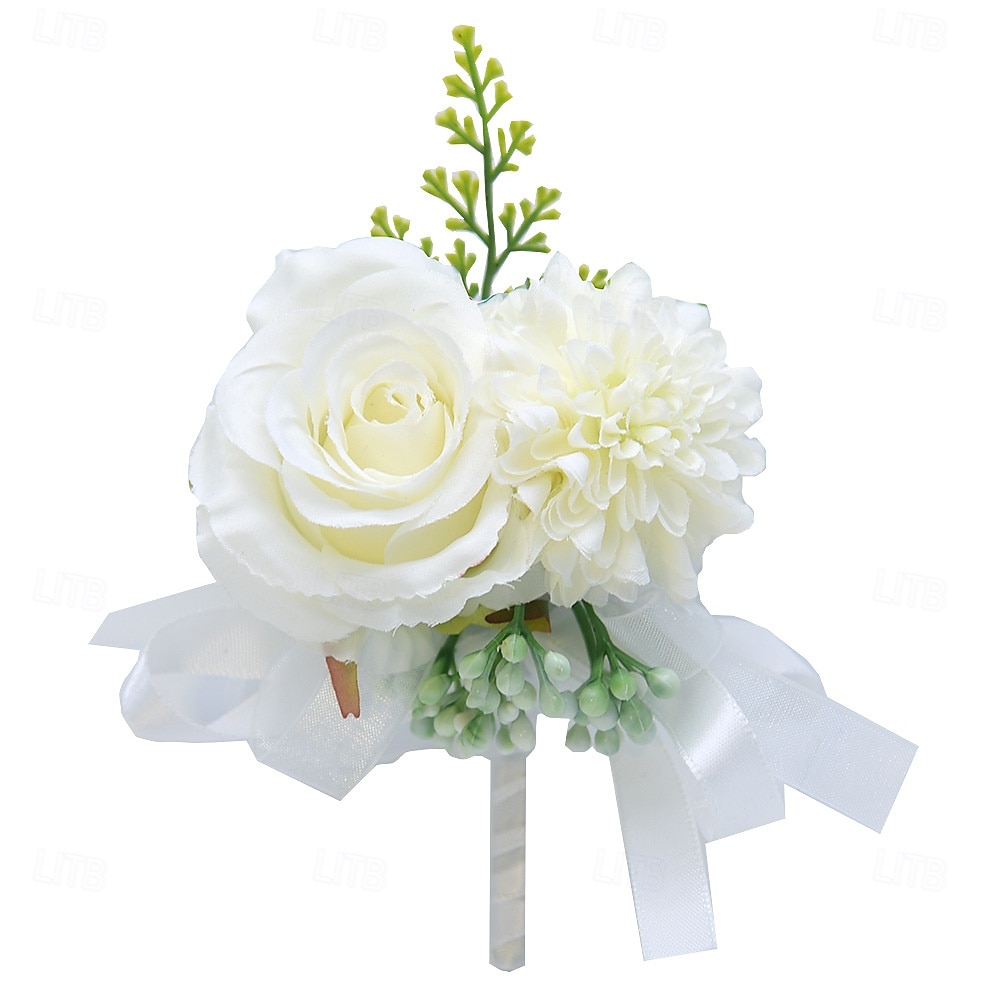 Fiori da polso da sposa Fiore all'occhiello Matrimonio / Evento / Festa Tessuti Floreale del 2026 a $17.49 –P4