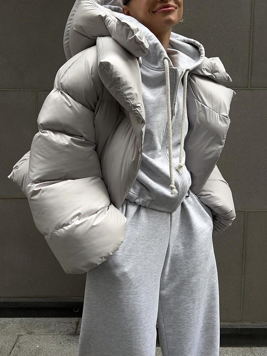 Naisten Anorakki Mukava Hengittävä Tasku Napit Vapaa-aika Tavallinen Loma Katu Kausaliteetti Arki-asut Vetoketju Normaali Hupullinen Normaali Pitkähihainen Päällysvaatteet Musta Armeijan vihre 2026 - $121.99 –P3