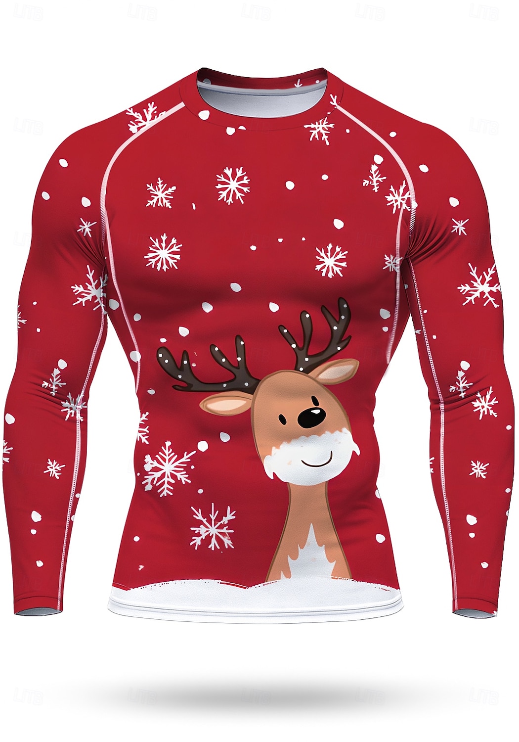 Navidad Hombre Unisexo Camiseta Running Camisa atlética Camisa de gimnasia Camisa de fitness Camisa de entrenamiento Manga Larga Camiseta Graphic UPF 50 Resistente a los rayos UV Suave Reductor del 2025 - $22.99 –P1