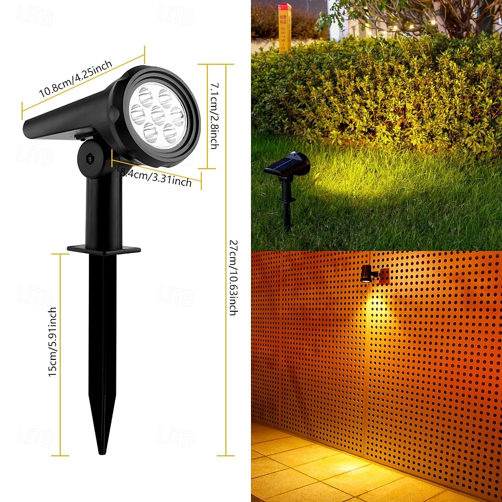 Aurinko Puutarhan Spotlight Ulkona Kestävä Tulvat Valot 7/10LED puutarhapuu ja kasvi Maisemavalot Puisto Autotalli Piha Polkuvalaistus 2026 - $19.99 –P6