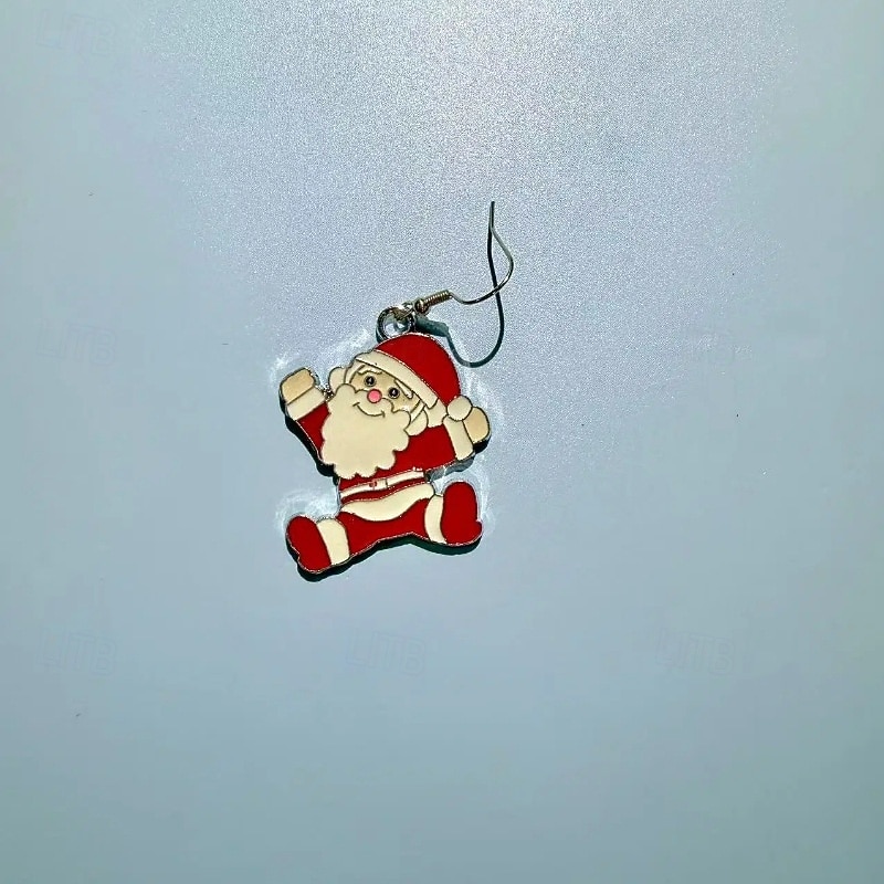 orecchini natalizi divertenti a forma di Babbo Natale – graziosi orecchini pendenti per le feste, per donne e ragazze del 2026 a $7.99 –P5