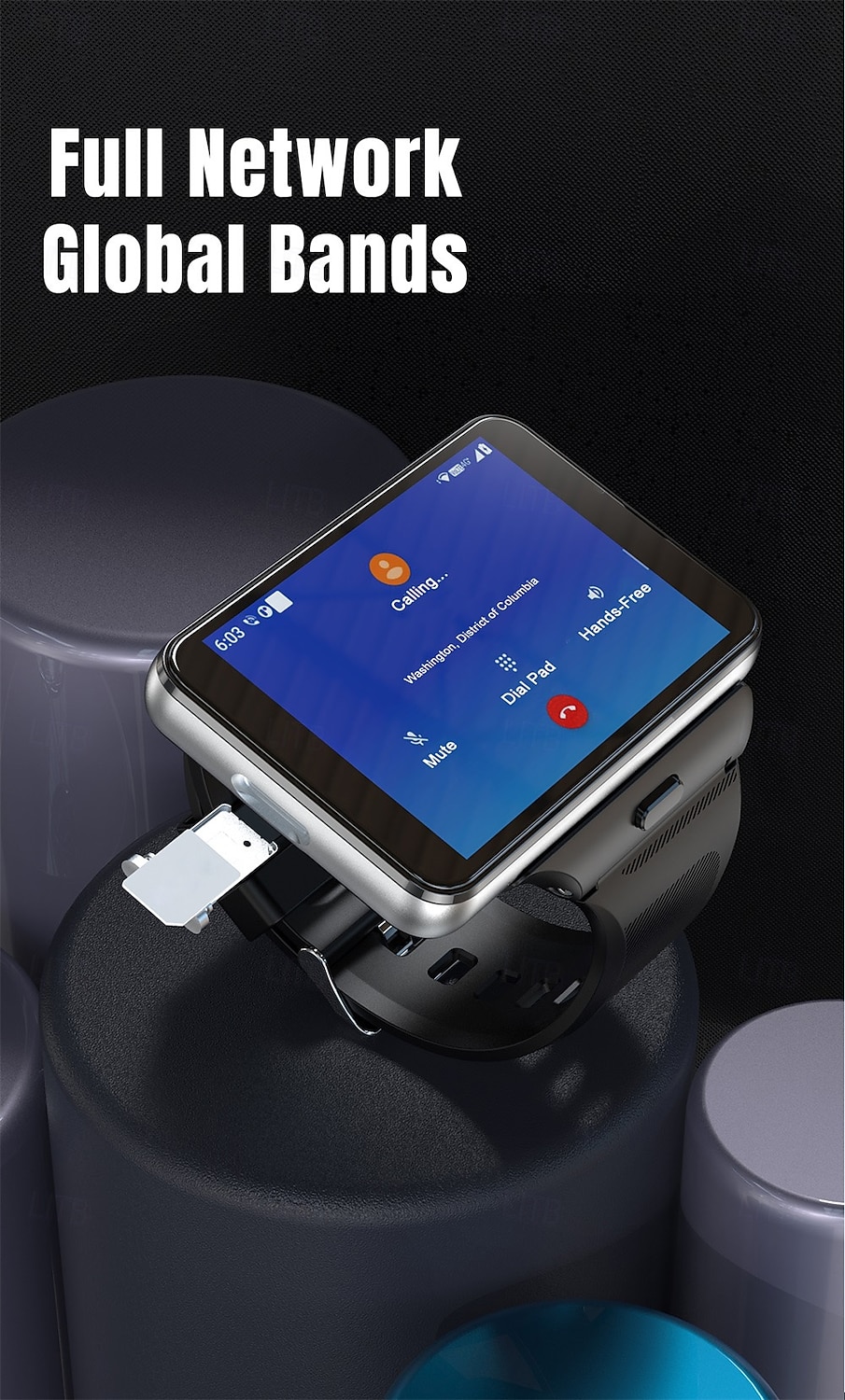 2025年 APPLLP Max スマートウォッチ 2.88 インチ スマート·ウォッチ スマートウォッチ電話 4G LTE ブルートゥース 歩数計 睡眠サイクル計測器 座りがちなリマインダー と互換性があります Android iOS 女性 男性 GPS 長時間スタンバイ ハンドフリーコール IPX-5  コレクション – $224.89 –P16