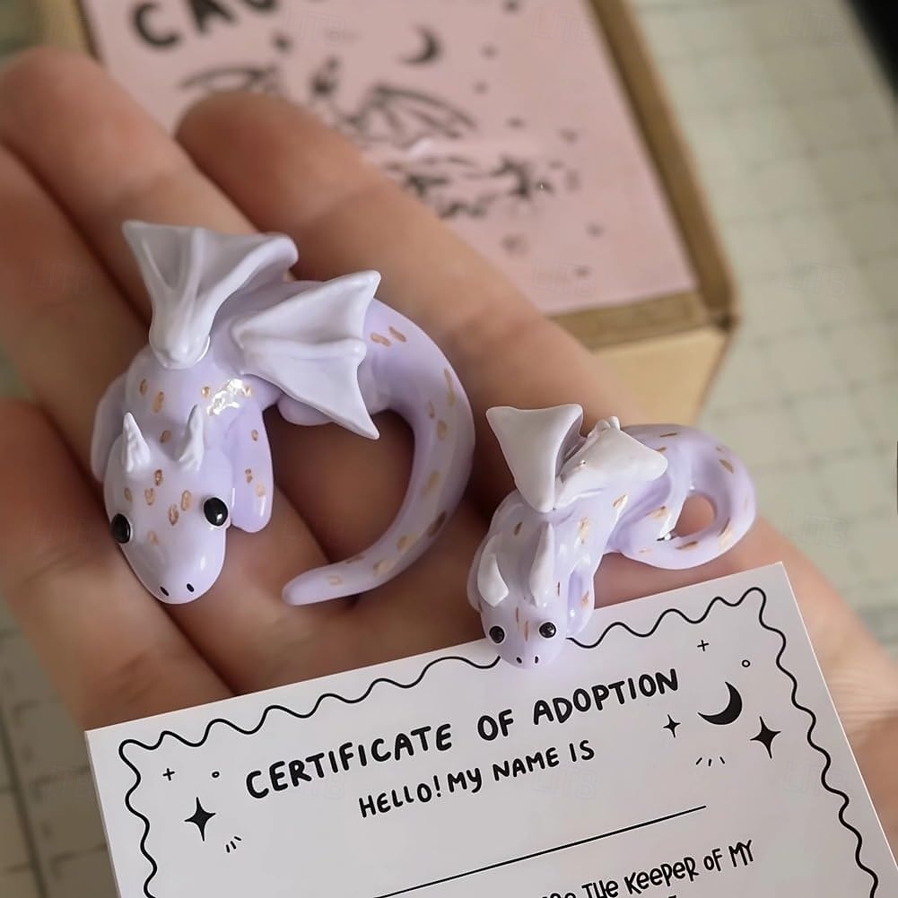 Adoptionsset für einen emotionalen Unterstützungsdrachen, handgefertigte Mini-Taschenfigur eines emotionalen Unterstützungsdrachens, niedliche, beruhigende Drachenskulptur zur Linderung von 2025 - $9.99 –P9