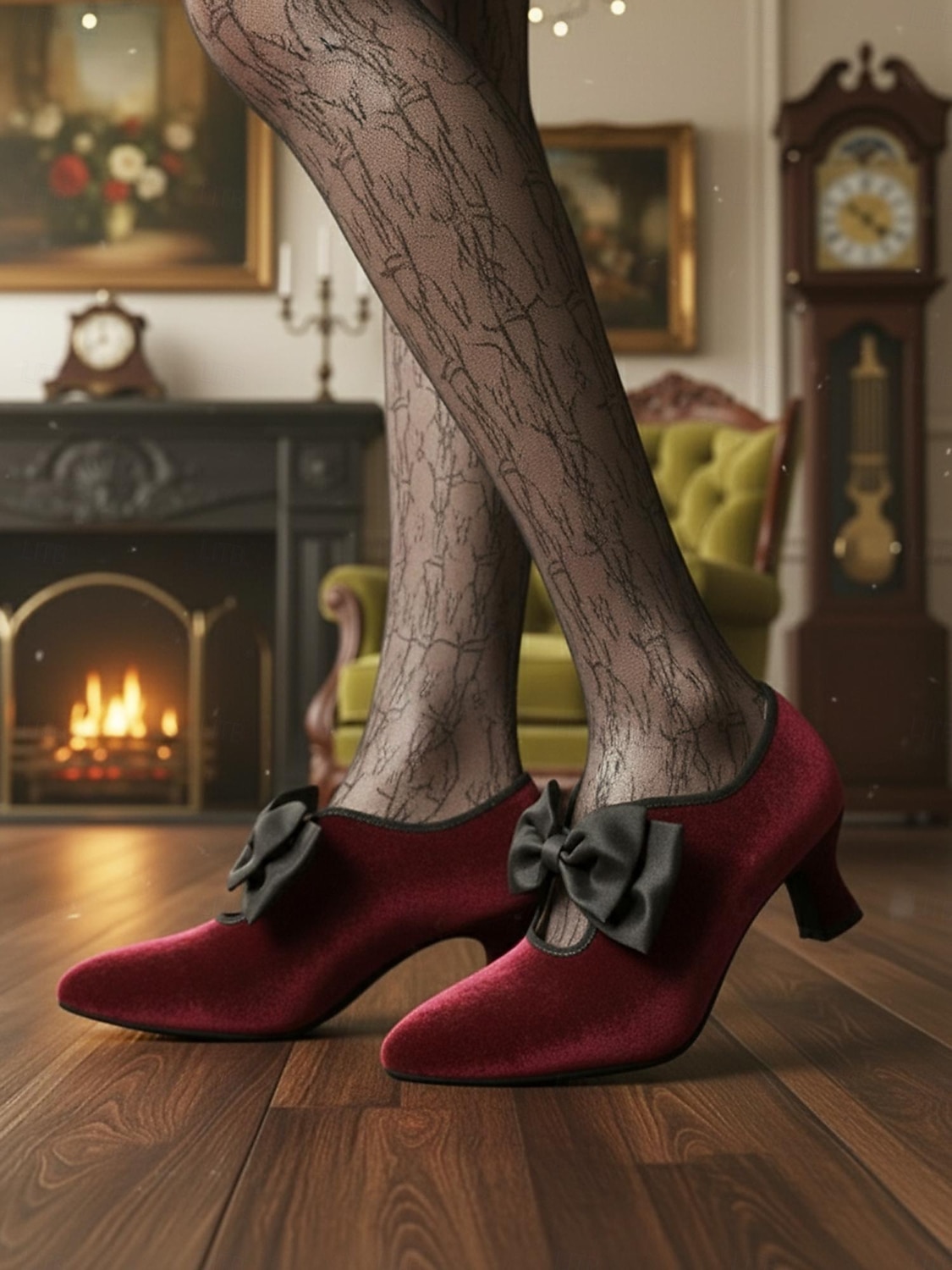 Schwarze Damenschuhe aus Samt mit Kitten Heel und schwarzer Schleife – Pumps im Vintage-Stil im viktorianischen Stil für Damen, perfekt für Hochzeiten und Gatsby-Partys &formelle Abendoutfits 2026 - $54.99 –P1