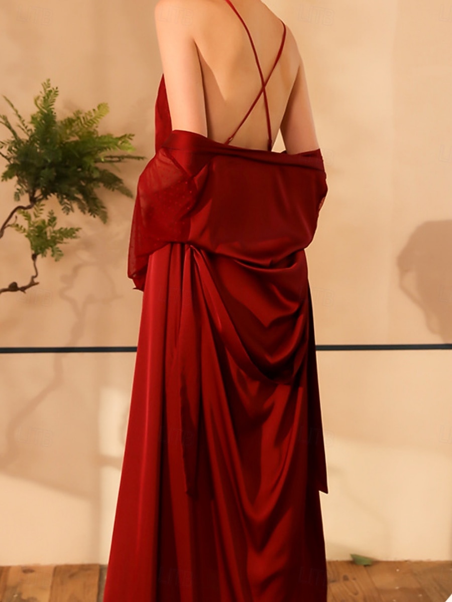 Dames Gewaad Casual Comfortabel Heldere kleur Veters Huis Dagelijks Lange mouw V-hals Zwart Wit Wijn Zomer Lente Herfst Normale pasvorm 2026 - $29.99 –P2