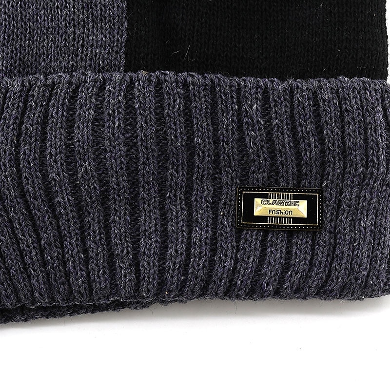Herre Unisex Beanie lue Vinterhatter Luer Strikk lue Vinterlue Svart Navyblå Akryl Fiber Strikket Koselig Dagligdagstøy Ut på byen Fargeblokk Varm 2026 - $8.49 –P4