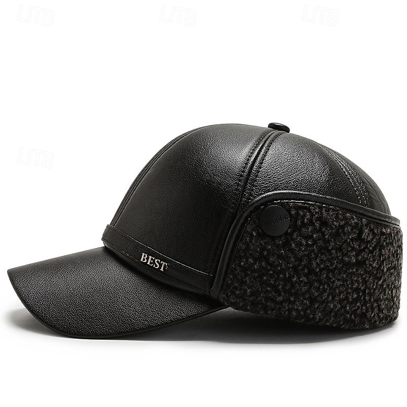 Ανδρικά Χειμερινά Καπέλα Χειμωνιάτικο ζεστό καπάκι Χειμερινό καπέλο μπέιζμπολ με πτερύγια αυτιών Χειμερινό καπέλο μπέιζμπολ Μαύρο Πολυεστέρας Φλις Μοντέρνα Σύγχρονη Σύγχρονη 2026 - $9.49 –P2