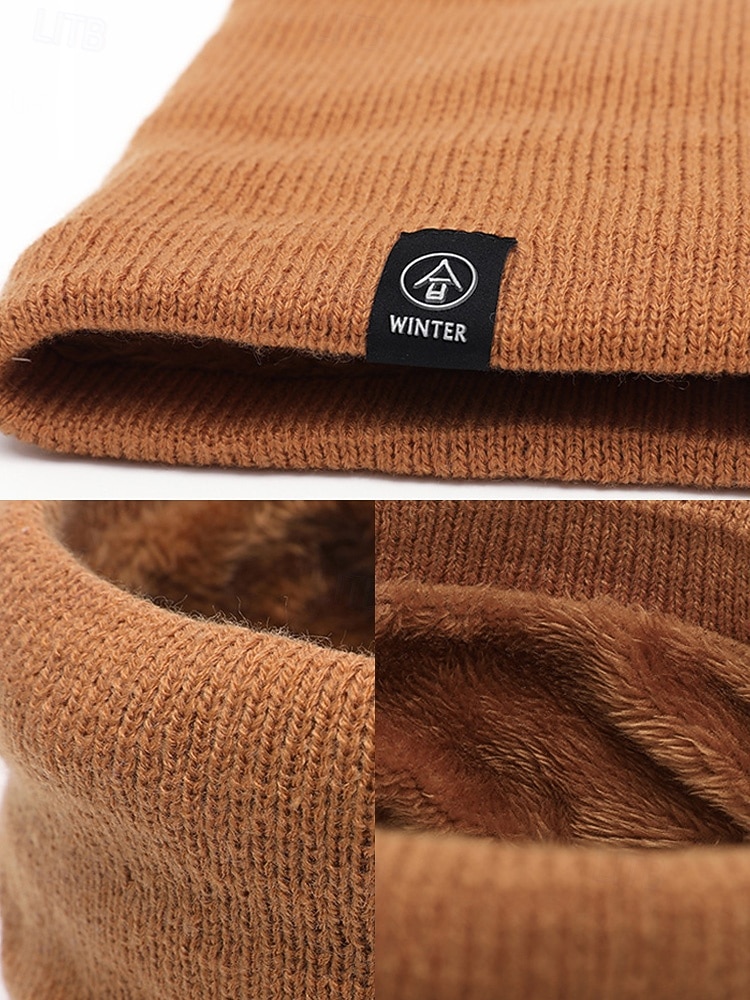 Herren-Winter-Halswärmer, Halstuch, Fleece-gefütterter Thermo-Schlauchschal, gemütliches Weihnachtsgeschenk für Outdoor-Sport, Skifahren und den Alltag 2025 - $11.99 –P8