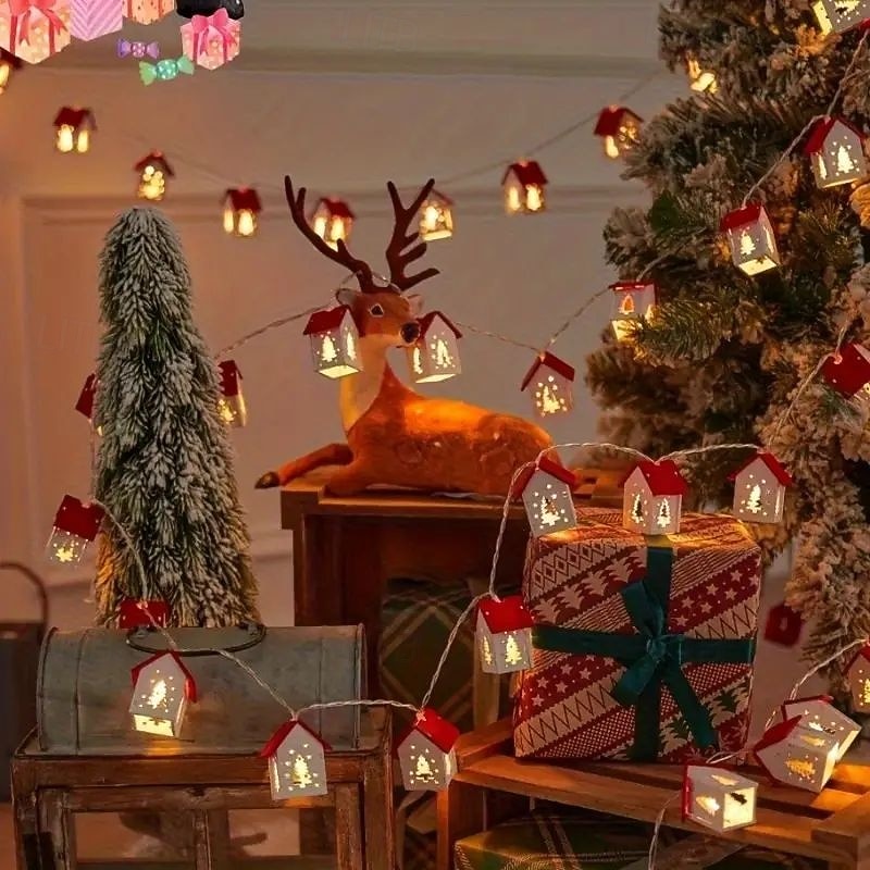 Puukoti keijukaisvalosarja 1,5m 10LED paristokäyttöinen gaalarit uuttuun häihin juhliin lomapuutarhaan parvekkeelle ikkunakoristeet 2026 - $17.99 –P5