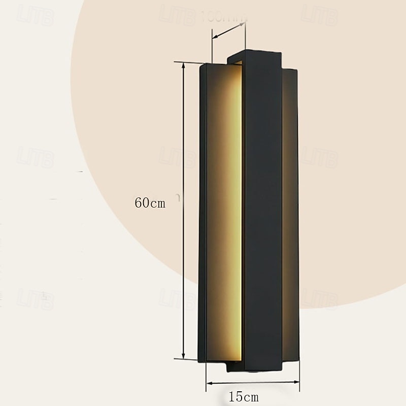 applique da parete moderna a LED per esterni nera del 2026 a $190.99 –P3