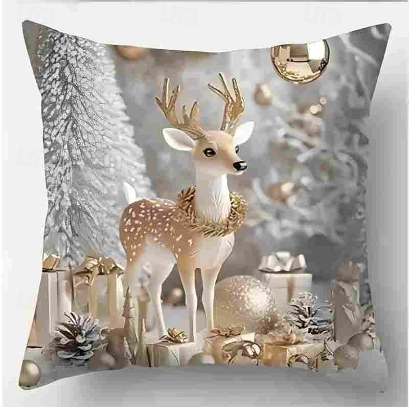 1 stk Fløyel Putecover, Trykt mønster Enkel Fritid Kvadrat Glidelås Tradisjonell Klassisk 2025 - $7.99 –P5