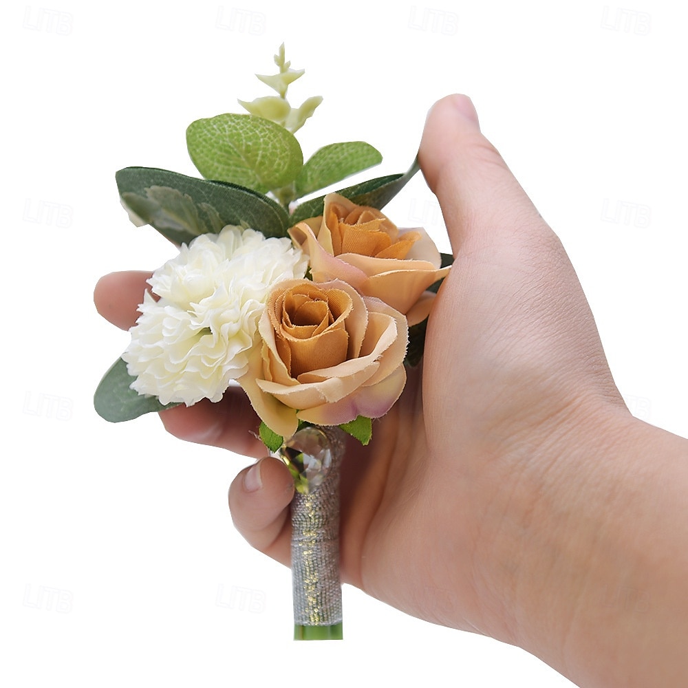 Fiori da polso da sposa Fiore all'occhiello Matrimonio / Evento / Festa Tessuti Floreale del 2026 a $17.49 –P11