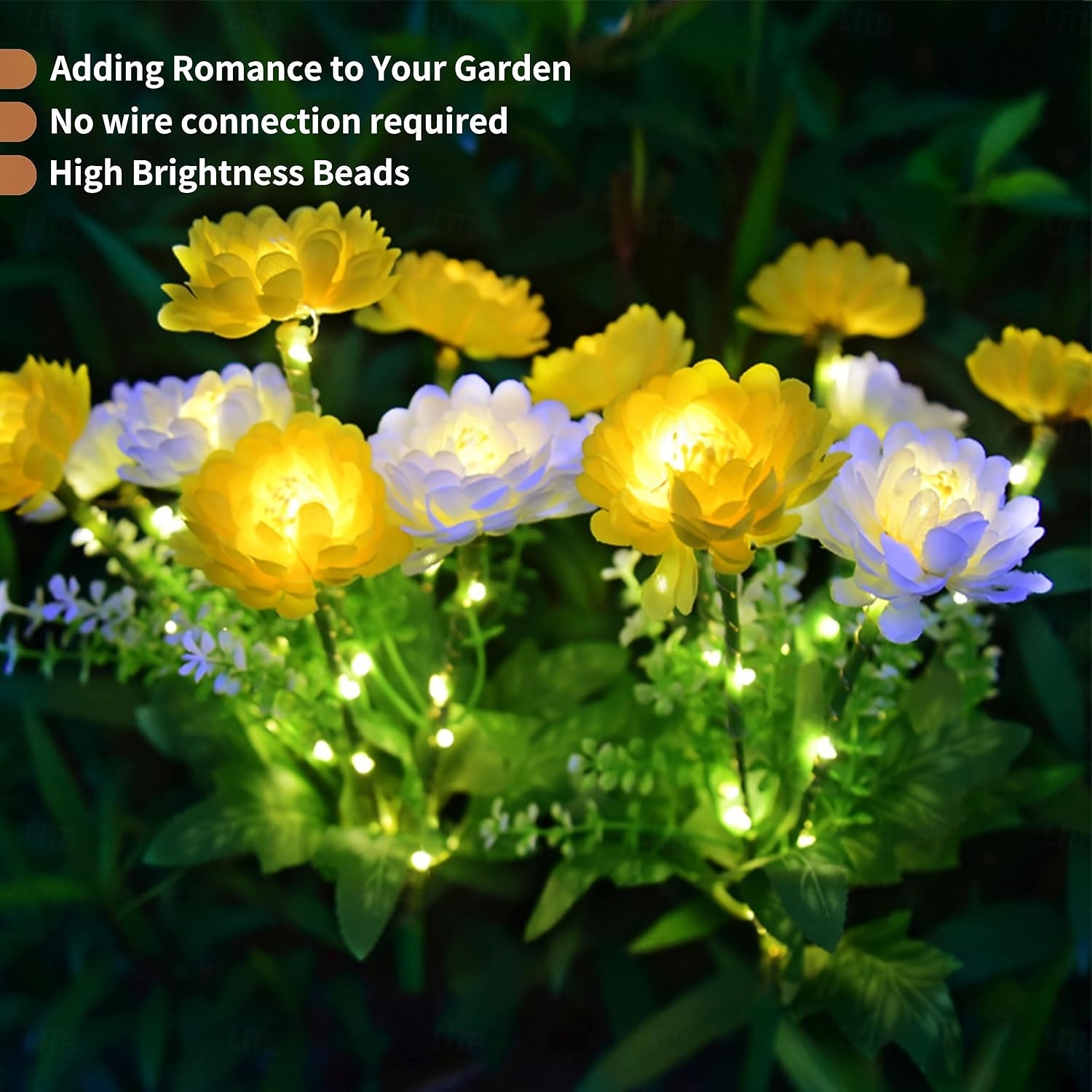 Lampes solaires de jardin, lampe solaire décorative extérieure étanche en forme de fleur, pour jardin, cour, patio, pelouse, décoration extérieure de Noël ou d'Halloween, cadeaux idéaux pour la fête de 2026 ? $17.99 –P1