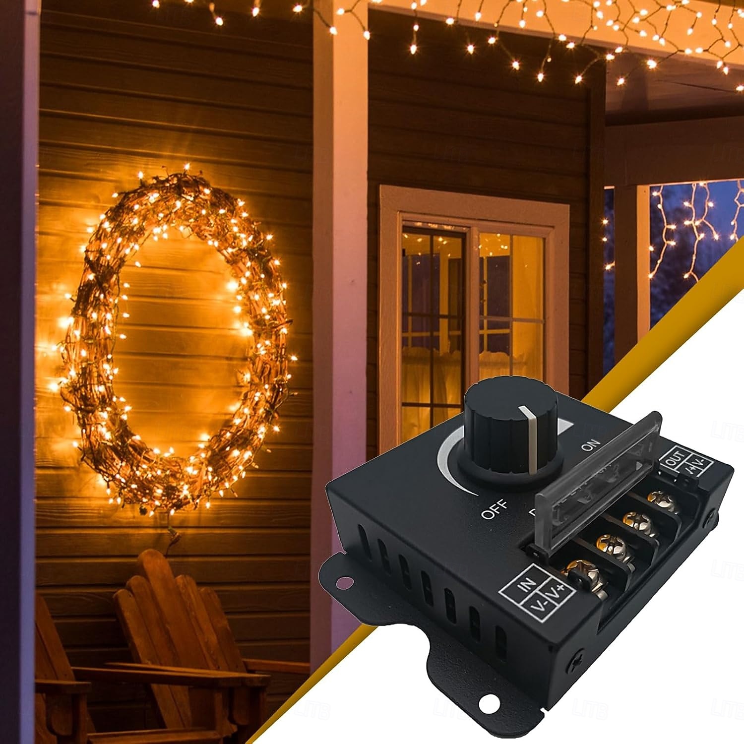 Диммер для светодиодной ленты DC12V-24V 30A ШИМ-контроллер для регулятора яркости, регулировка яркости, включение/выключение с алюминиевым корпусом (алюминиевый диммер) 2026 - $25.48 –P7