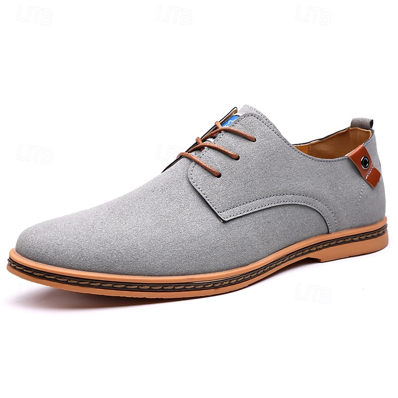 Homme Basket Chaussures de confort Marche Occasionnel Quotidien Soirée & Fête Daim Chaud À lacets Brun foncé Noir Jaune Été Printemps de 2025 ? $34.99 –P3