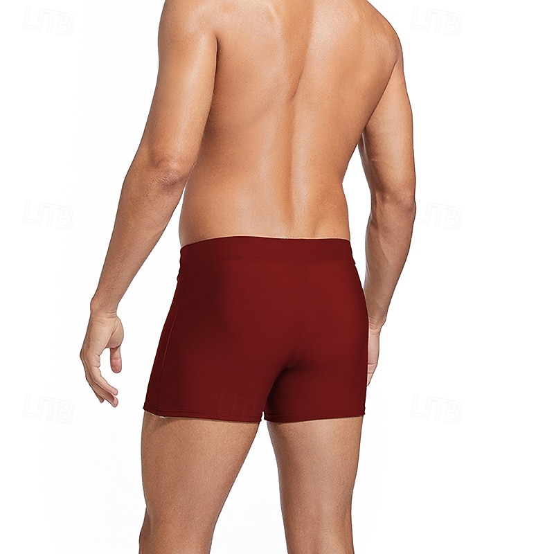 בגדי ריקוד גברים מכנסי שורט בגדי ים מכנסי שחייה תחתונים מתיחה נושם תחתיות שרוך גלישה ביקיני צלילה טלאים קיץ 2025 - $6.99 –P11