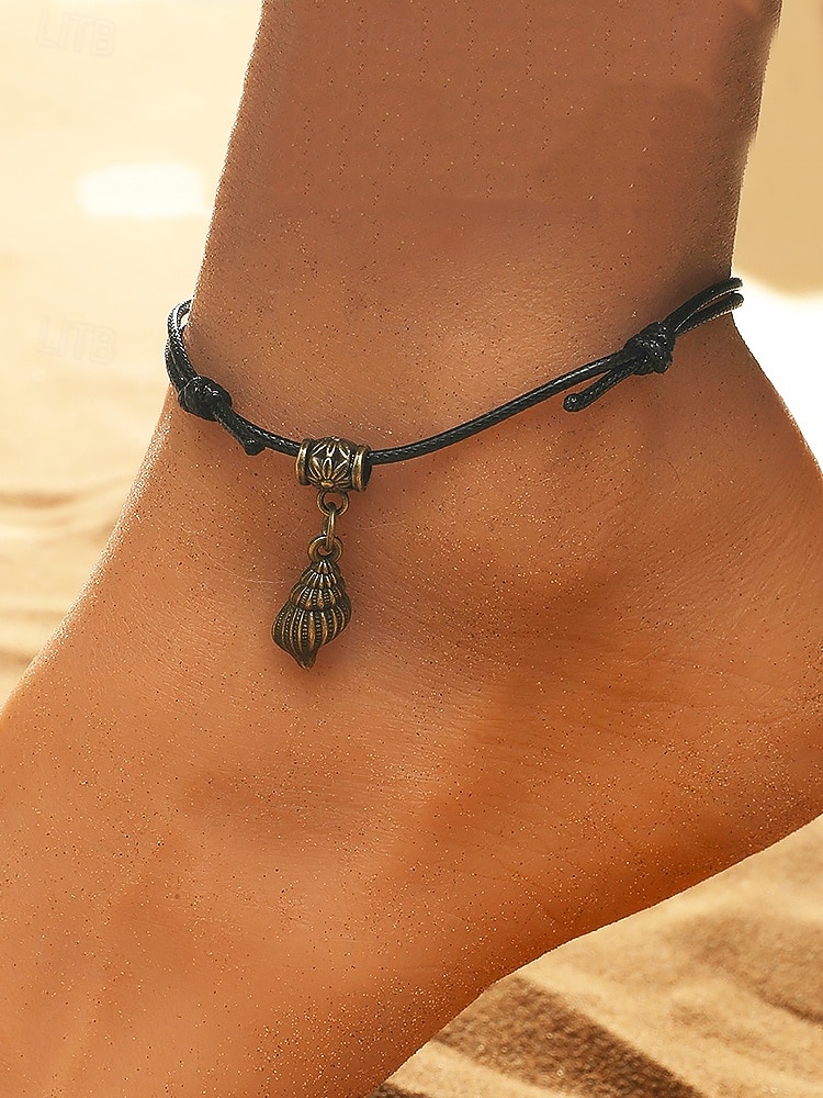 Women's Dragonfly Pendant Anklet, Adjustable Rope Bracelet with Vintage Charm, Boho Beach Foot Jewelry for Summer, Parties & Holidays 2026 - $5.99 –P3