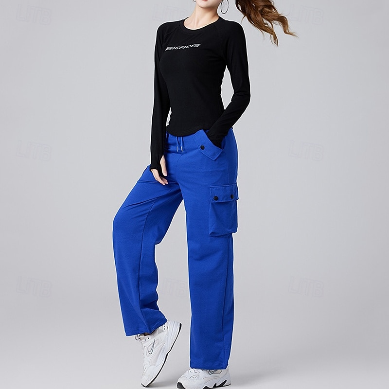 Damen Einfarbig Lauf-T-Shirt Fitnessshirt Sporttop Frühling Herbst Langarm Athleisure Baumwolle Warm Weich Atmungsaktiv Fitnessstudio Wandern Laufen Training Yoga Weinrot Schwarz Weiß Sportbekleidung 2026 - $16.49 –P14