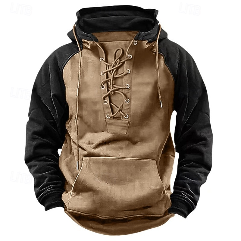 Herr Huvtröja Taktisk hoodie Vinrött Svart Armégrön Marinblå Kaki Huva Slät Spetsknuten Dragkedja Färgblock Sport & Utomhus Ledigt Dagligen Polyester Streetwear Häftig Sportkläder Vår & Höst Kläder 2025 - $23.99 –P3