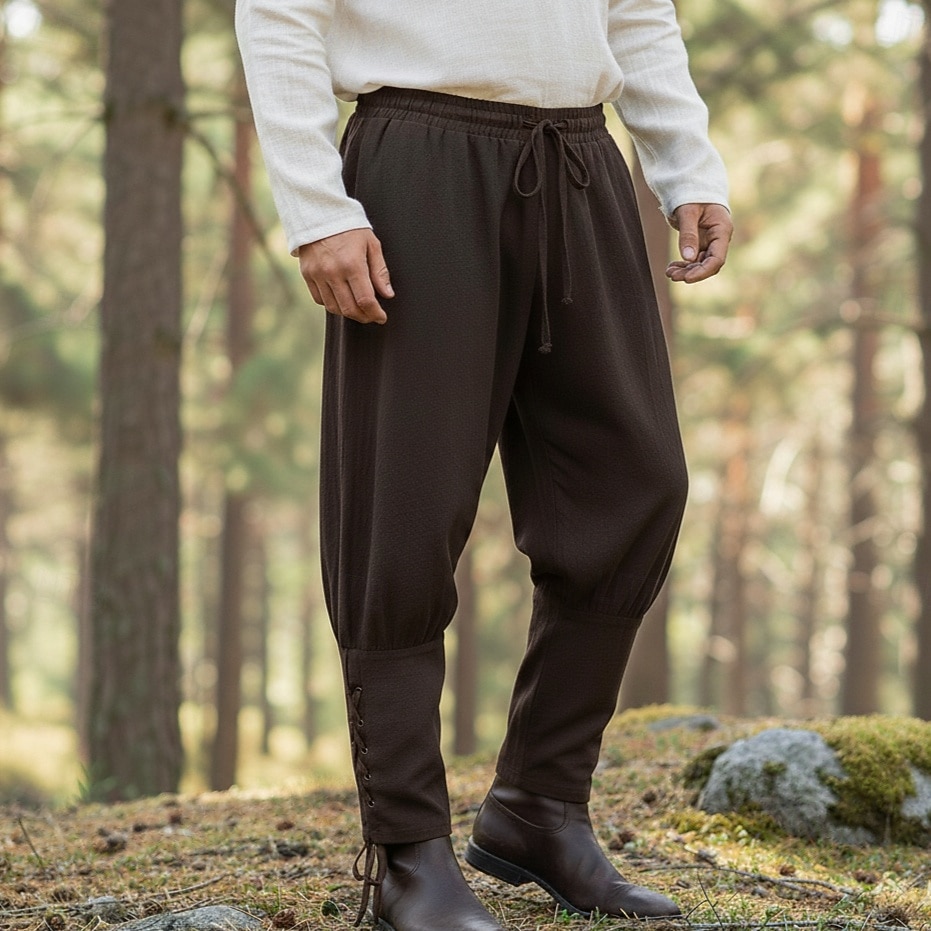 Retrò Vintage Medievale 17° secolo Mascherata Pantaloni da pirata Cavaliere Vichingo Crociato Straniero Ranger Coulisse Tinta unica Costume Per uomo Costumi da pirata Fantasia Mascherata Festa / Sera del 2026 a $61.99 –P4
