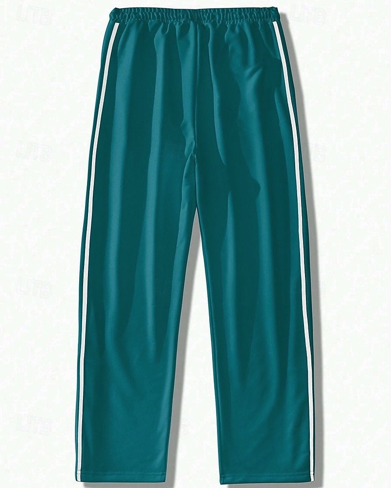 Men's Wide-leg Sweatpants sport pants Casual Pants with Pockets Split High Waist Bottoms Gym Athleisure Workout Spring Fall Breathable Gym Workout Track Regular Fit Sportswear Activewear Solid Colored 2026 - $26.99 –P3