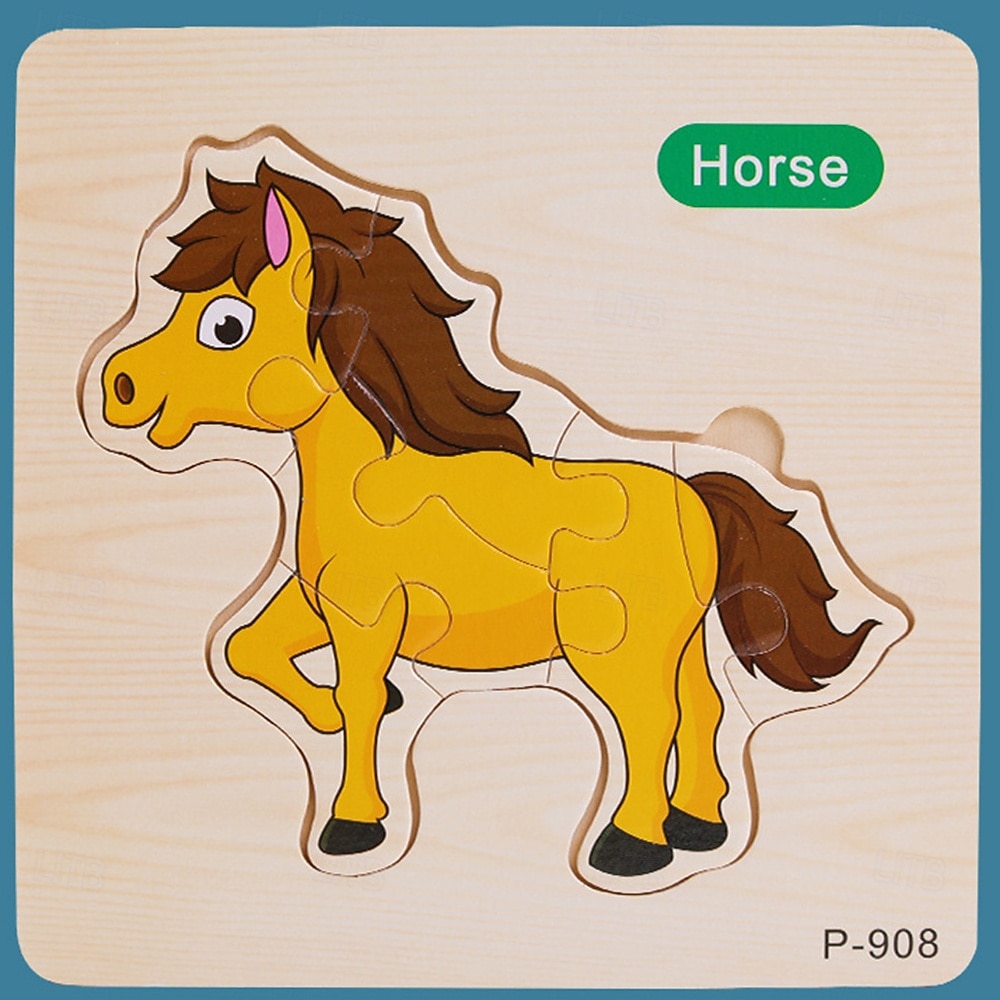 16pc Toddler Learning Puzzles - Set of 16 Wooden Peg Board Puzzles for Ages 1 2 3 - Develops Hand-Eye Coordination & Cognitive Skills Christmas Gift 2025 - $38.99 –P19