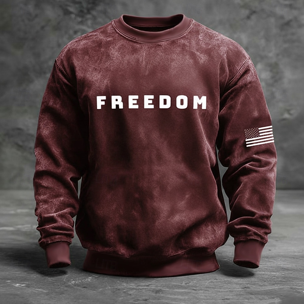 4η Ιουλίου 2026 250η Ημέρα Μνήμης Ανδρών 3D Εκτύπωση Μπλούζα Μακρυμάνικη Hoodie Φούτερ Καθημερινή Υπαίθρια 2026 - $28.99 –P3