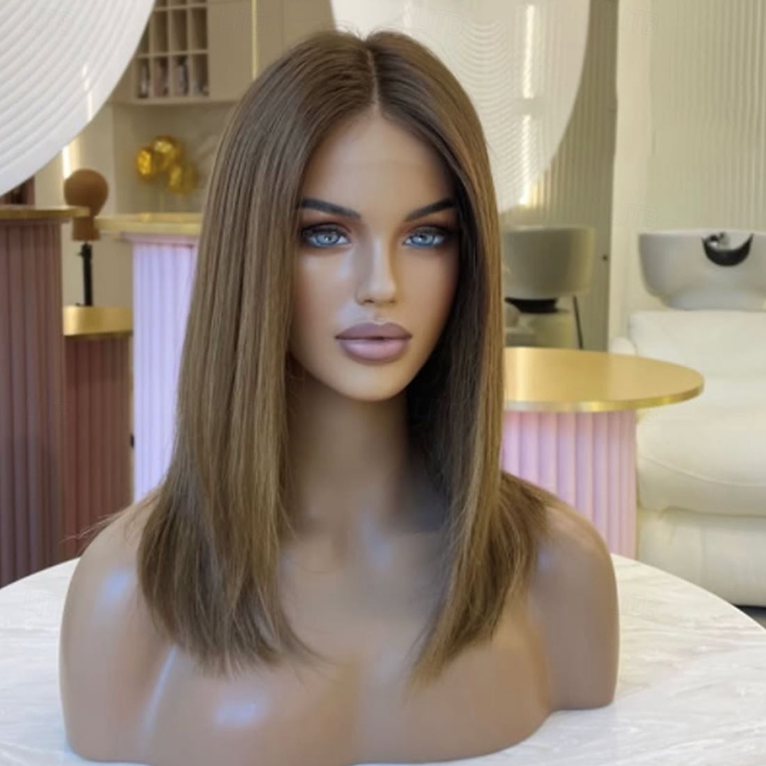 Peluca Cabello humano remy Cierre 5x5 Cierre 4x13 Cabello Brasileño Recto Marrón Castaño rojizo Bob corto Mujer Densidad 130% 150% Cabello Ombre Pelo reflectante / balayage Entradas Naturales Sin cola 2025 - $333.19 –P3