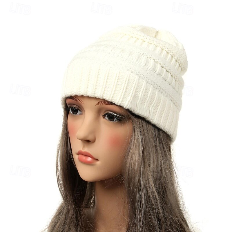 Damen Hut Wintermützen Warm Outdoor Ferien Gestrickt Einfarbig 2026 - $17.99 –P5