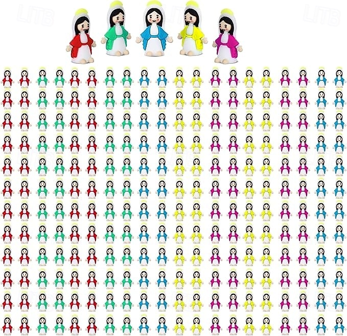 50/100pcs Little Virgin Mary Figures Easter Gift, Mini Virgin Mary Figurines in Bulk, Tiny Statues for Easter Egg Stuffers Multicolor Tiny Virgin Mary Figures, Miniature Figurines to Hide 2026 - $21.99 –P7