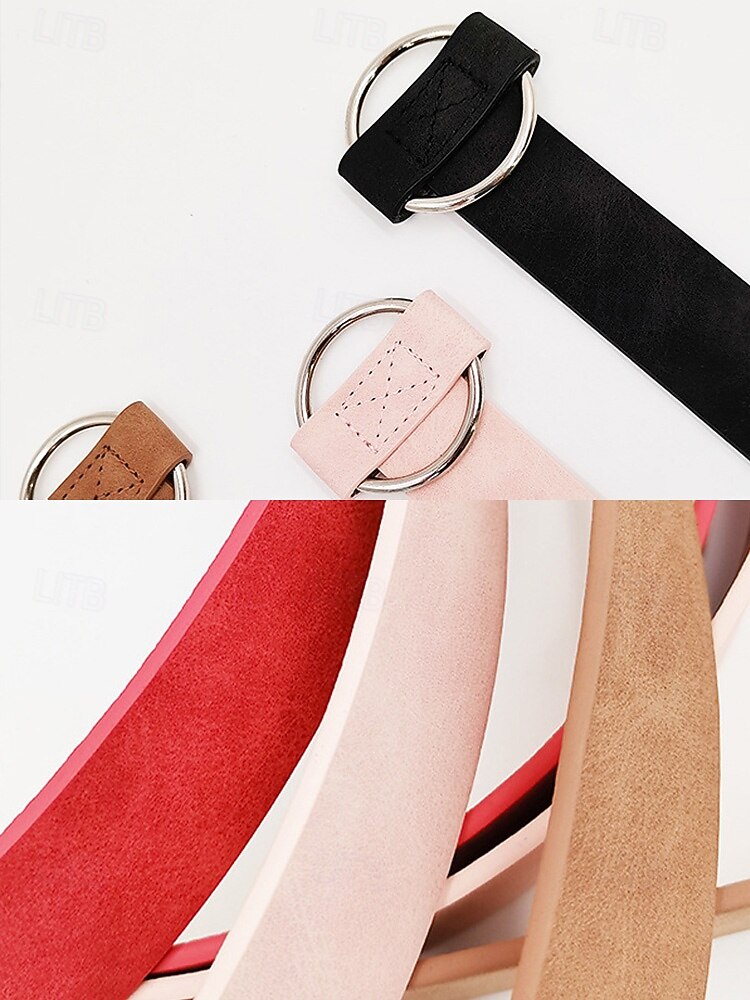 Dámský vánoční pásek z umělé semiše – měkký a stylový, dostupný v několika barvách, ideální pro zimní svátky a slavnostní příležitosti 2026 - $9.99 –P8