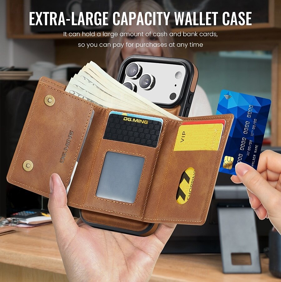 телефон Кейс для Назначение iPhone 17 Pro Max i16 15 14 Pro Max Plus 13 Pro Max Кейс на заднюю панель Защита от удара Ретро ТПУ ПК Кожа PU 2025 - $19.99 –P9