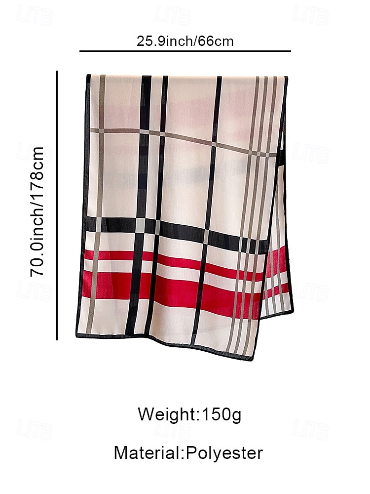 Women's Polyester Plaid Scarf, Cozy and Stylish for Winter, Perfect Christmas Gift in Multiple Colors 2026 - $14.99 –P8