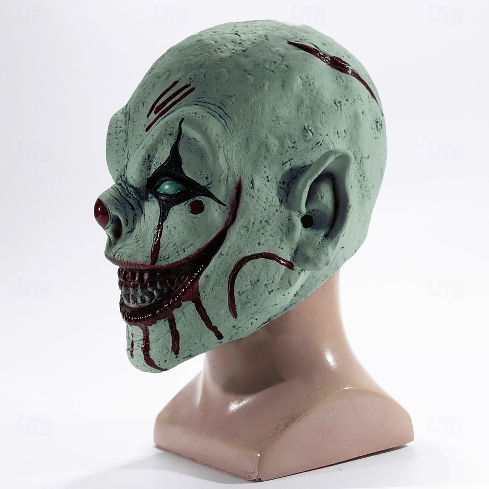 Payaso asesino Payaso malvado Máscara Accesorios de Halloween Horror Disfraz de miedo Víspera de Todos los Santos Adulto Hombre Mujer Víspera de Todos los Santos Carnaval Disfraces fáciles de 2026 - $29.99 –P6