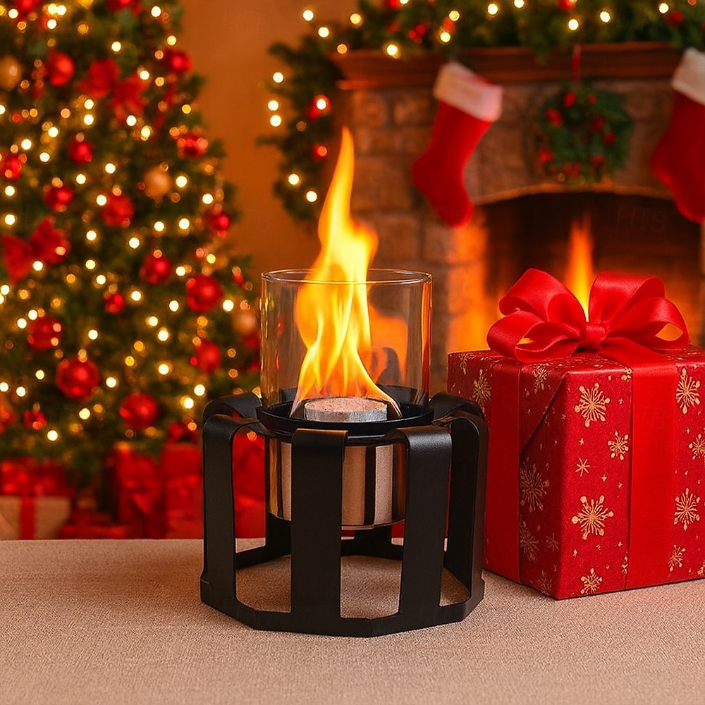 2026年 キャンプ用のガラステーブルとリモコン付きの卓上ファイヤーピット屋外ファイヤーピット  コレクション – $49.99 –P6