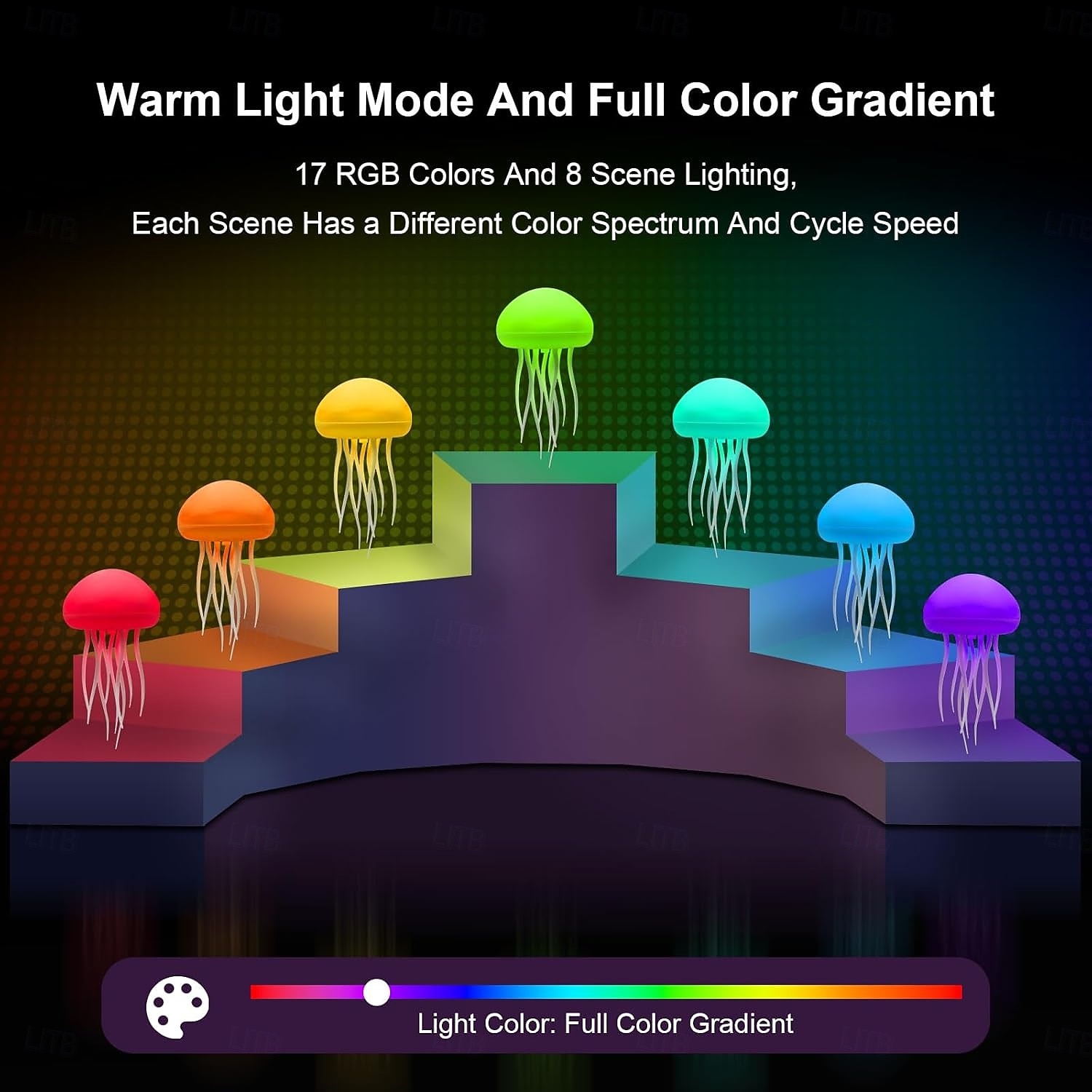 luminária de água-viva, luminária de água-viva com pernas dançantes, luz noturna de água-viva com controle de voz, luminária de cabeceira de água-viva para quartos, sala de estar e presentes de Natal de 2026 por $22.99 –P2