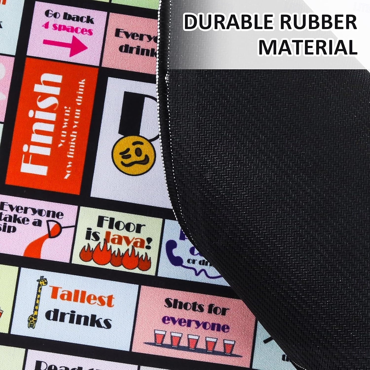 drinkbordspellen voor volwassenen, rubberen mat drinkbordspel, grappige interactieve drinkspellen voor feestjes, spelletjesavonden, verjaardagen, familiespel of andere gelegenheden 2026 - $17.99 –P2