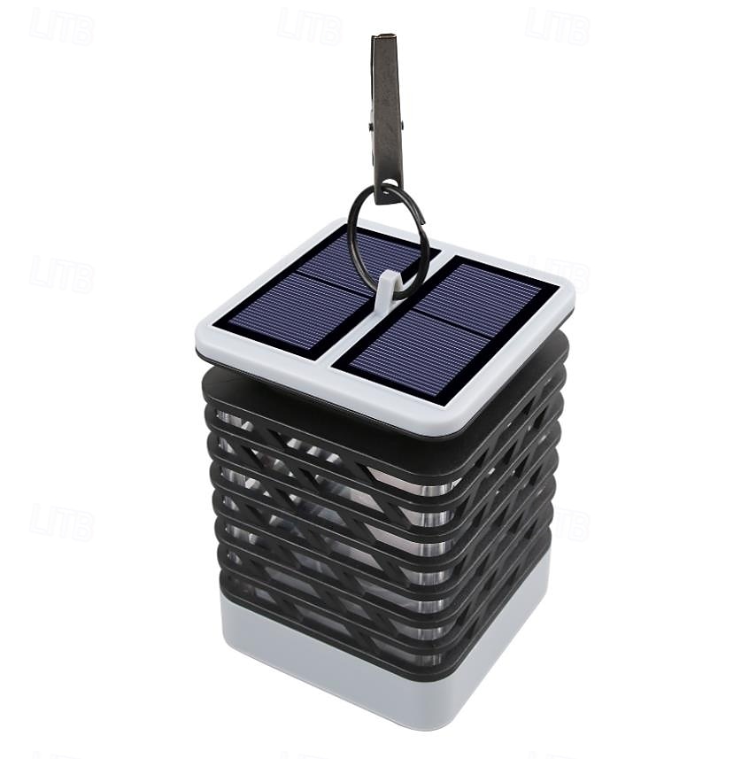 Lanterna solare a LED impermeabile, luce danzante, luci di candela, lampada a fiamma tremolante, lanterne a ombrello, luce notturna, sensore automatico per giardino, patio, cortile del 2025 a $56.99 –P4
