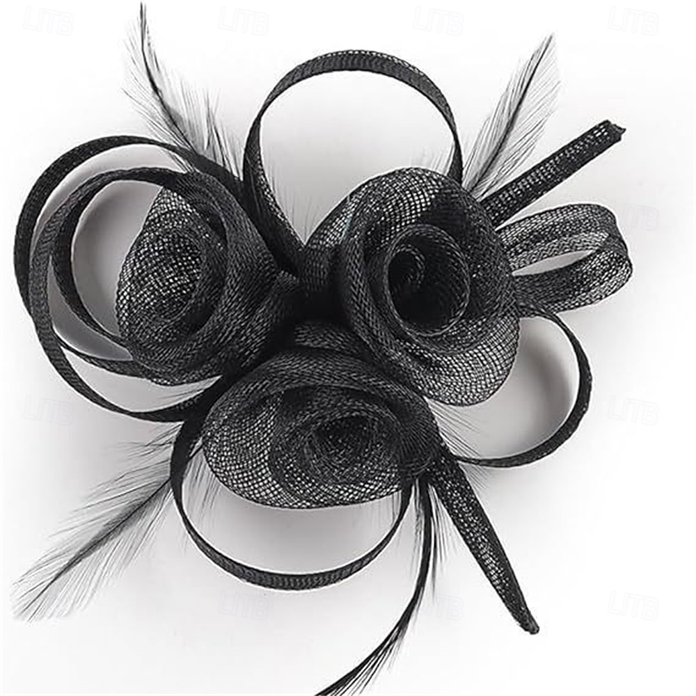 Fascinators Tissu Chapeau Fedora Mariage Fête du thé Course de Chevaux Cocktail Élégant ancien Avec Plume Casque Couvre-chef de 2026 ? $17.49 –P5