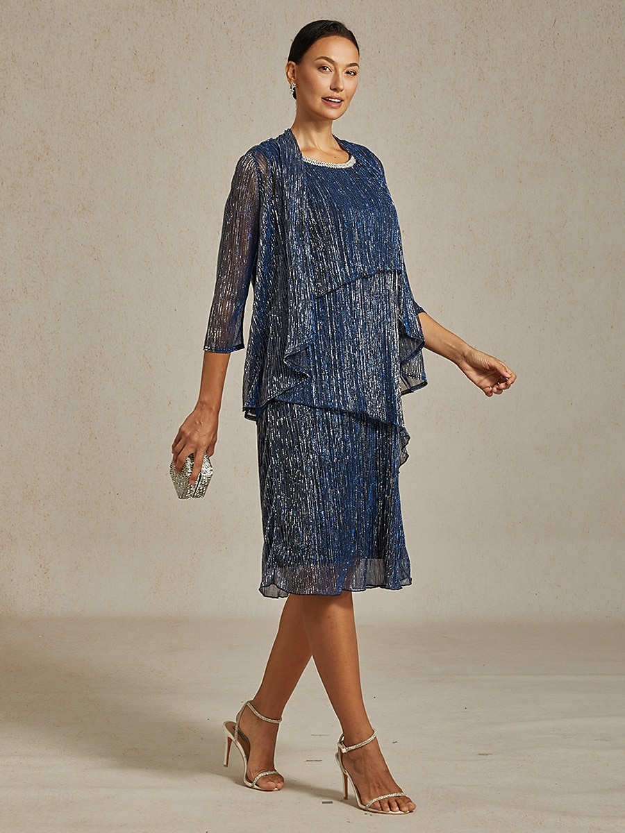 Női Midi ruha Váltó ruha Rakott ruha Halter ruha Elegáns Buli Előírásos Parti Esküvői vendég Koktélparty Normál Tömör szín Ujjatlan Terített nyak Sötétkék Nyár Tavasz Ősz Tél 2025 - $141.99 –P13