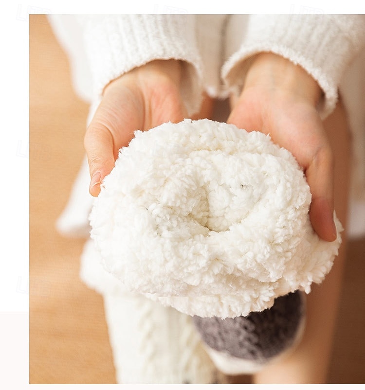 גרבי חורף לנשים, גרביים חמות ורכות, נגד החלקה, לנעלי בית, לשינה בבית או לשימוש לאחר לידה 2026 - $12.99 –P1