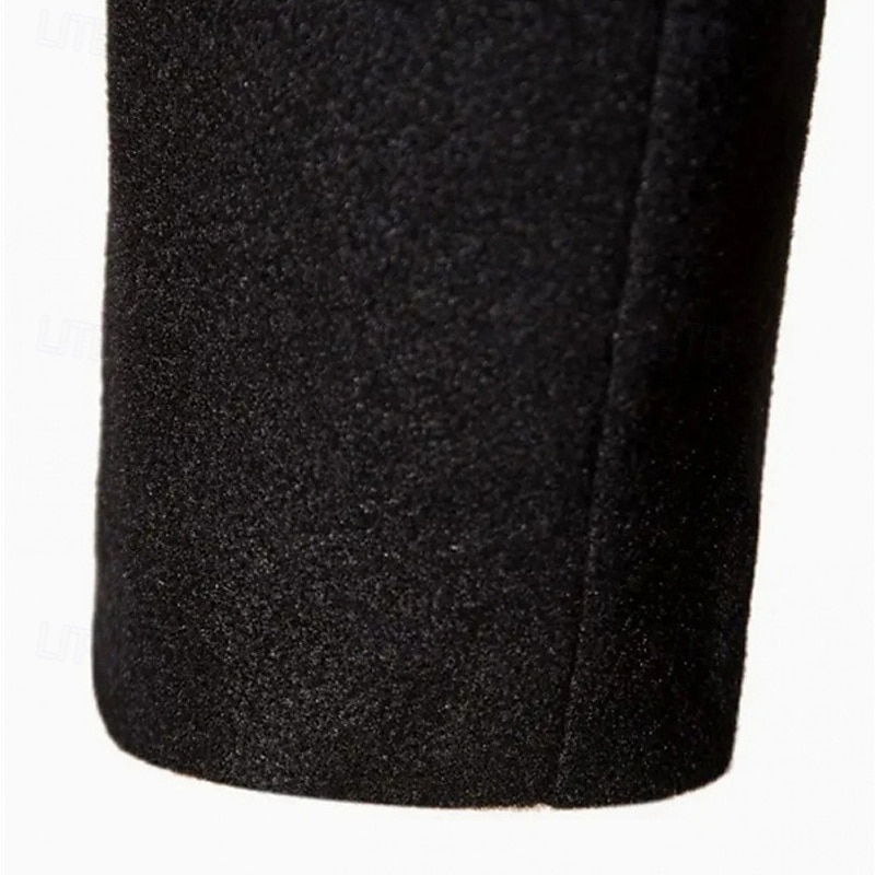 Homens Casaco Casaco impermeável Casaco longo Férias Diário Outono Inverno Poliéster A Prova de Vento Manter Quente agasalhos Roupa Moda Clássico Tecido Bolsos Lapela Trespassado de 2026 por $39.99 –P5