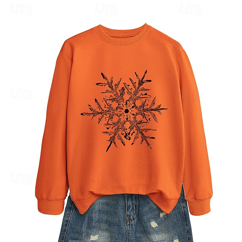 joulu Naisten Pusero Vapaa-ajan topit Pitkähihainen Topit Urheilu- ja treenivaatteet Kuvitettu Puuvilla Pehmeä Juhla Loma Urheiluasut Urheiluvaatteet Musta Valkoinen Keltainen 2025 - $25.99 –P9
