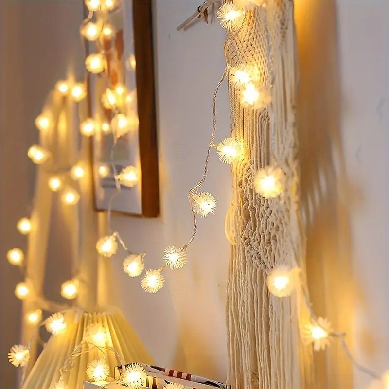Luces de Cuerda Diente de León con Control Remoto 8 Modos 10m 80LED Lindas Luces de Hadas Blanco Cálido para Árbol Dormitorio Ambiente Festivo Decoración de Fiesta de Boda Cumpleaños 2026 - $21.99 –P9