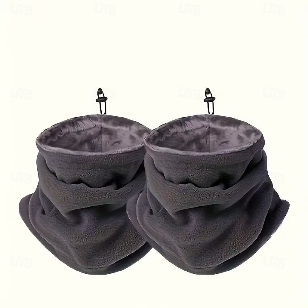 2 зимних теплых гетра для шеи для мужчин – утолщенные, дышащие, с мягкой флисовой подкладкой, ветрозащитные для езды на велосипеде и активного отдыха, универсальные, можно носить как грелку для шеи, 2025 - $12.99 –P14