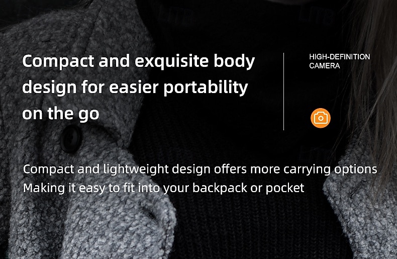 Cameră digitală HD 4K pentru studenți cu un ecran IPS de 2.8 inci pentru fotografii și videoclipuri portabile design elegant. Cadou de Ziua Îndrăgostiților 2026 - $83.99 –P10